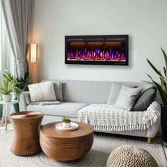 Recessed&Wall-Mounted Electric Fireplace with Ultra Slim Frame-BIG