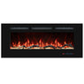 Recessed&Wall-Mounted Electric Fireplace with Multi-Color Flame,Log&Crystal-EFR