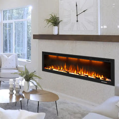 Recessed&Wall-Mounted Electric Fireplace with Realistic Visual Effect-BI